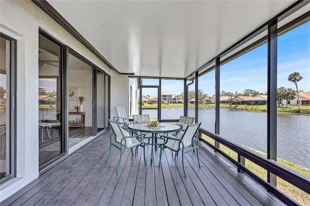 75 Inlets Blvd Unit 75, Nokomis, FL 34275 - sunroom / solarium with a water view and a residential view