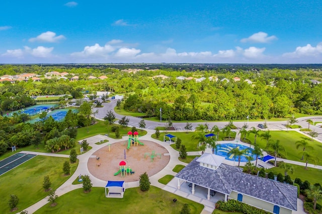 birds eye view of property