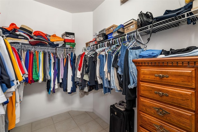 9101 Yarberry St, Sarasota, FL 34240 - walk in closet with tile patterned floors