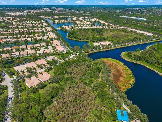 5821 Valente Pl, Sarasota, FL 34238 - aerial view with a residential view and a water view