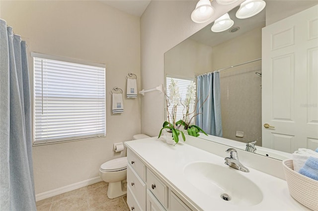 12838 Daisy Pl, Bradenton, FL 34212 - full bathroom featuring vanity, curtained shower, and tile patterned floors