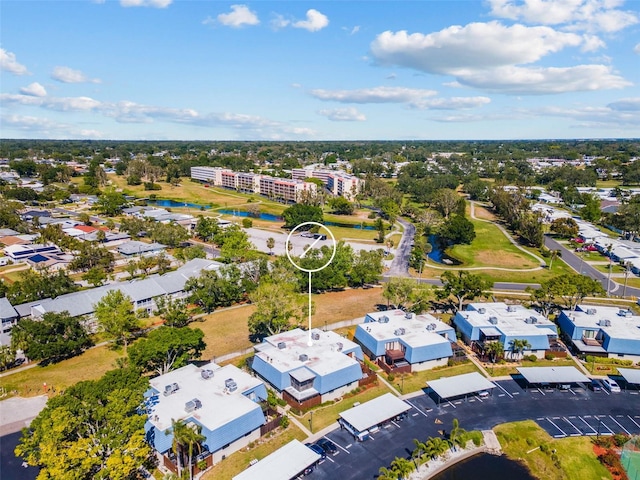 14519 Catalina Cir, Seminole, FL 33776 - birds eye view of property featuring a water view
