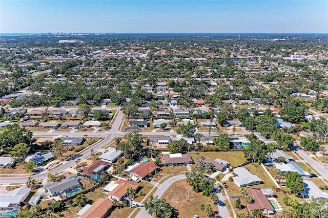 bird's eye view with a residential view