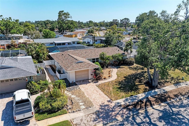 drone / aerial view featuring a residential view
