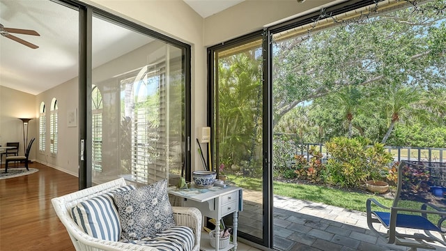 4691 Las Brisas Ln, Sarasota, FL 34238 - sunroom / solarium with a ceiling fan