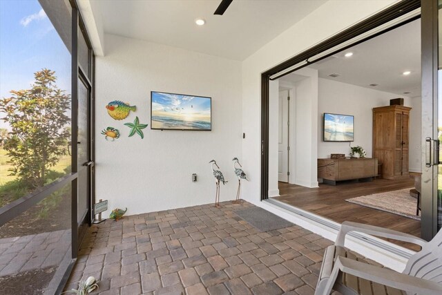 view of sunroom / solarium
