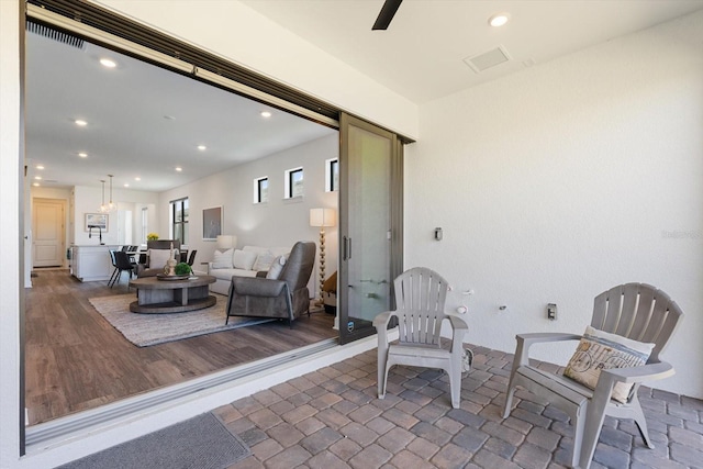 view of patio / terrace with an outdoor living space