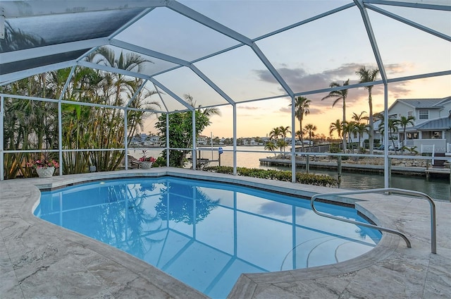 621 Ivanhoe Ln, Holmes Beach, FL 34217 - pool with a lanai and a water view