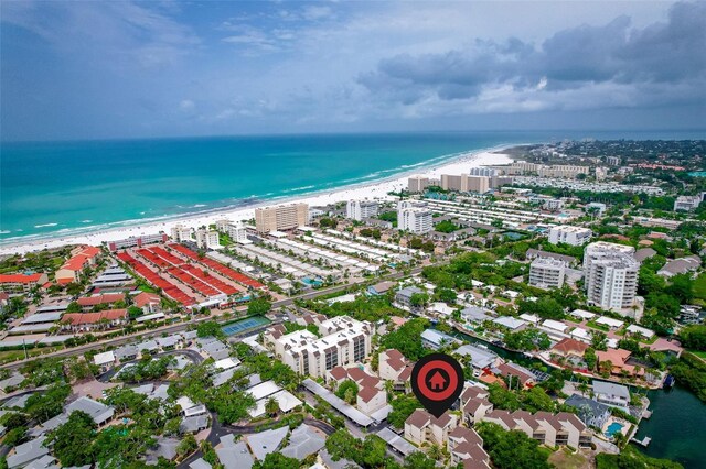 6157 E Midnight Pass Rd Unit B51, Sarasota, FL 34242 - aerial view of property's location featuring unending shoreline