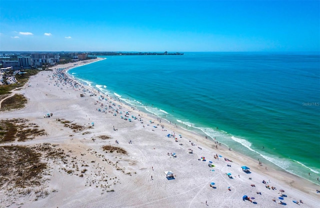 aerial view of expansive coastline