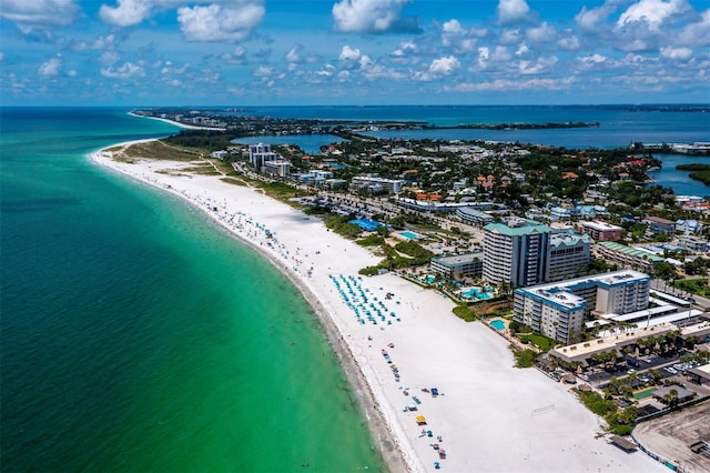 aerial view of unending shoreline