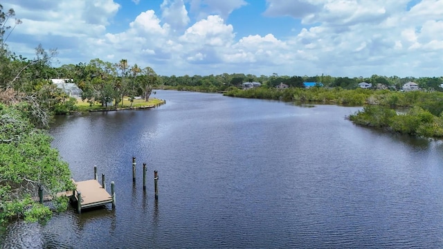 4311 52nd St E, Bradenton, FL 34208 - property view of water featuring a boat dock