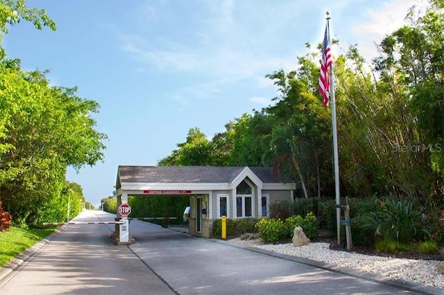 view of property's community with driveway