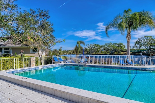 pool with fence