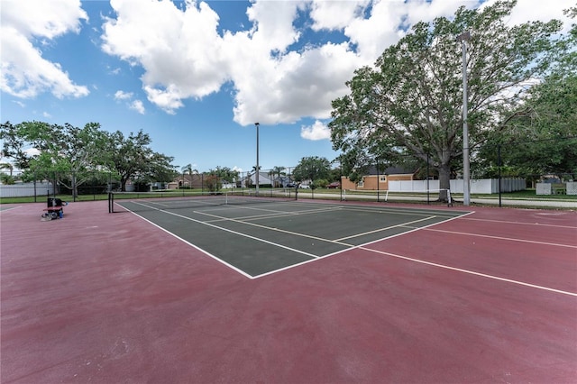 4610 Runabout Way, Bradenton, FL 34203 - view of tennis court with fence and community basketball court