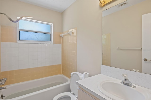 3505 27th Ave W, Bradenton, FL 34205 - full bath with tub / shower combination, toilet, and vanity