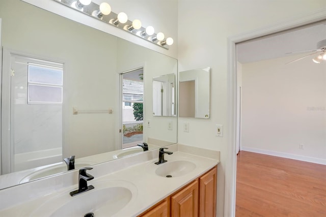 1125 English Garden Ln, Winter Garden, FL 34787 - full bath with a wealth of natural light, a sink, and double vanity