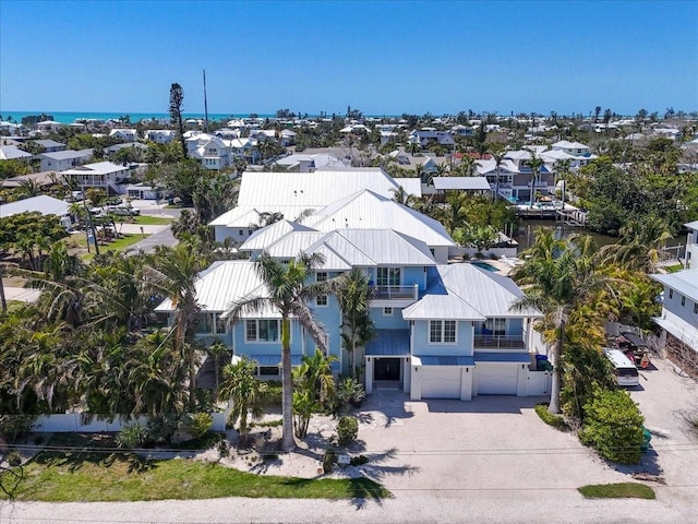 222 Willow Ave, Anna Maria, FL 34216 - bird's eye view featuring a residential view and a water view