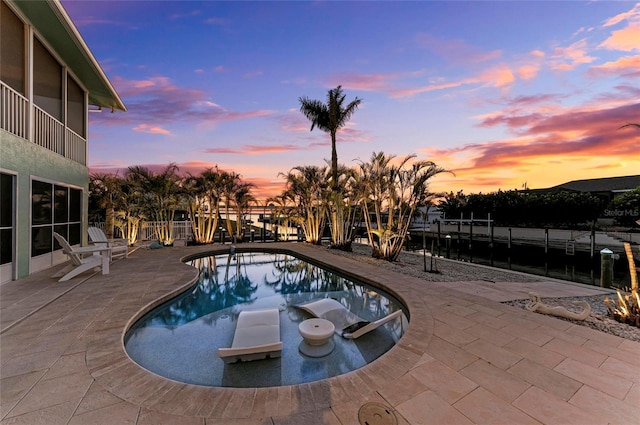 pool featuring a patio
