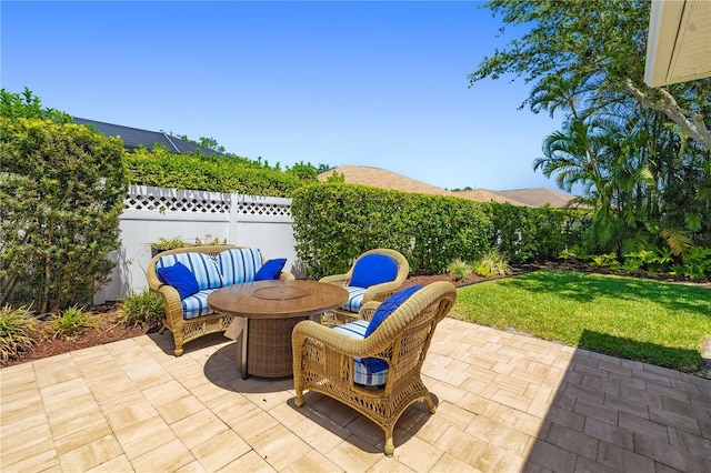7804 Edmonston Cir, University Park, FL 34201 - view of patio featuring fence