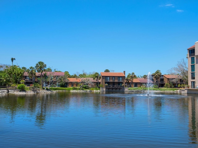 water view with nearby suburban area