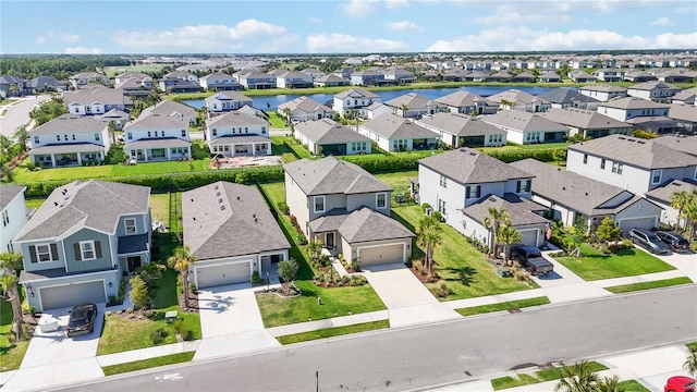 drone / aerial view featuring a residential view