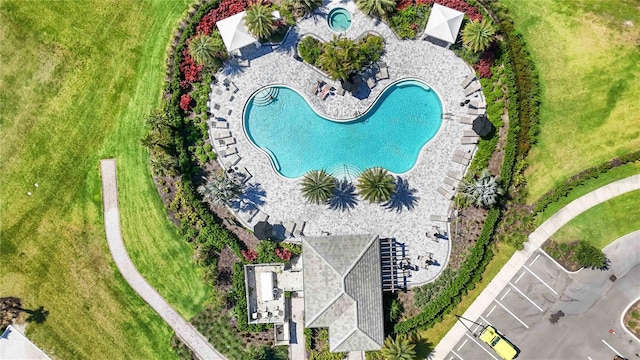drone / aerial view