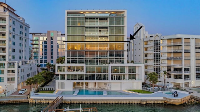 280 Golden Gate Pt Unit 600, Sarasota, FL 34236 - view of property with a water view