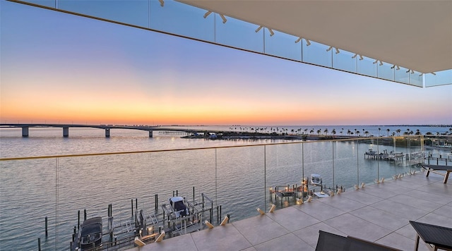 280 Golden Gate Pt Unit 600, Sarasota, FL 34236 - property view of water featuring a boat dock