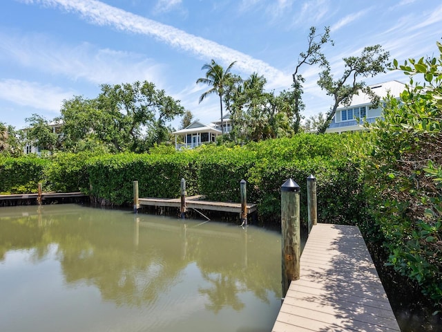 8871 Fishermens Bay Dr, Sarasota, FL 34231 - view of dock featuring a water view