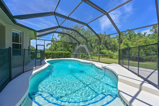 15518 29th St E, Parrish, FL 34219 - swimming pool featuring a patio area and a lanai