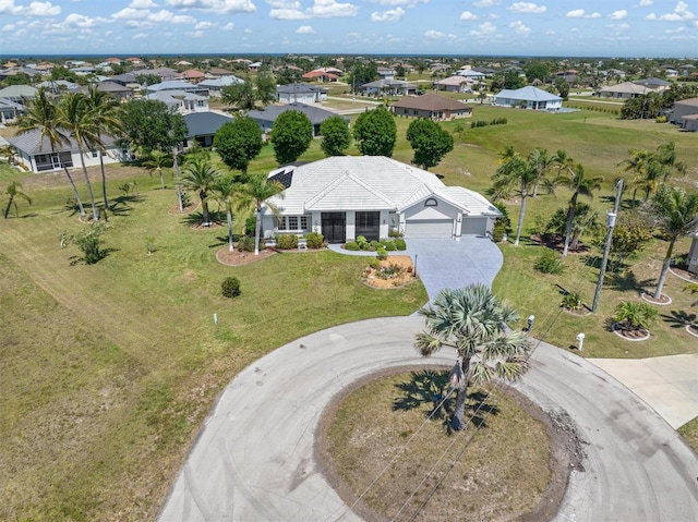 drone / aerial view featuring a residential view