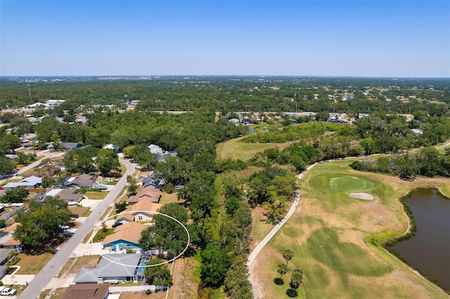 4219 Berkshire Dr, Sarasota, FL 34241 - drone / aerial view featuring view of golf course, a residential view, and a water view