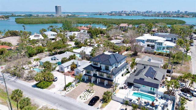 723 S Blvd Of The Presidents, Sarasota, FL 34236 - birds eye view of property with a view of city, a residential view, and a water view