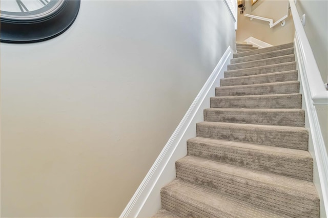 view of stairway