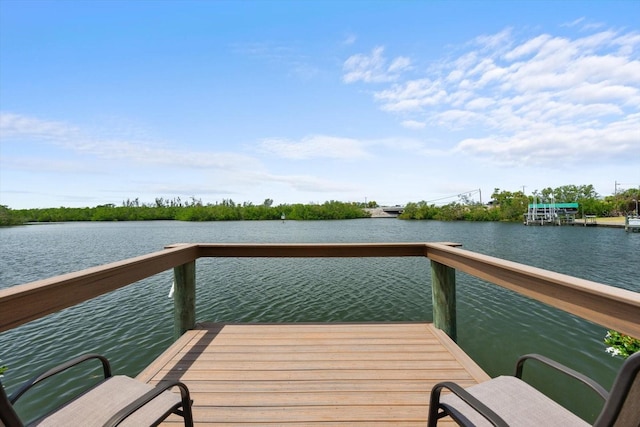 10432 Sandpiper Rd W, Bradenton, FL 34209 - view of dock with a water view