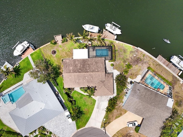 10432 Sandpiper Rd W, Bradenton, FL 34209 - bird's eye view with a water view