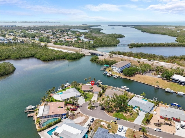 10432 Sandpiper Rd W, Bradenton, FL 34209 - aerial view featuring a water view