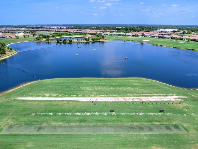 15037 Montello Way, Lakewood Ranch, FL 34211 - birds eye view of property with a water view