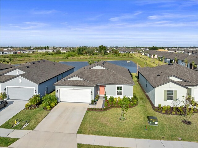 9725 Last Light Gln, Parrish, FL 34219 - aerial view of residential area with a nearby body of water