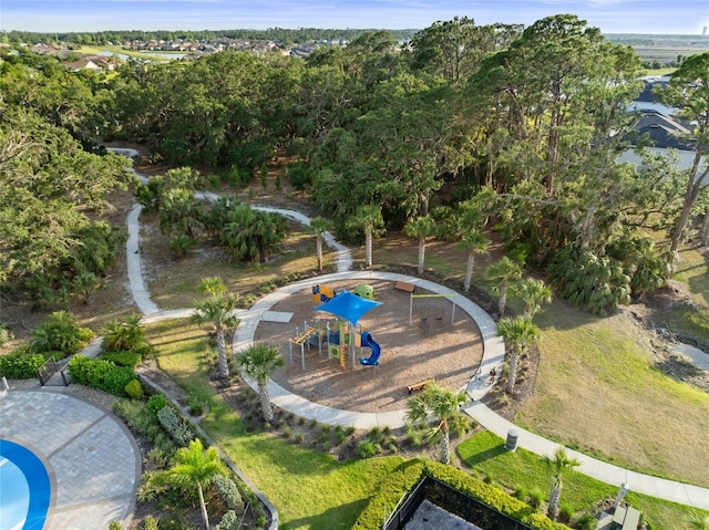 9725 Last Light Gln, Parrish, FL 34219 - aerial view of property and surrounding area with a community park