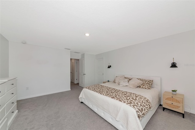 2969 Great Abaco Way, Bradenton, FL 34208 - bedroom featuring light carpet, baseboards, and recessed lighting