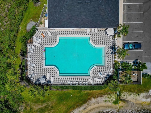 2969 Great Abaco Way, Bradenton, FL 34208 - view from above of property featuring a pool