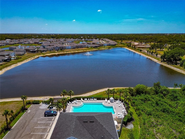2969 Great Abaco Way, Bradenton, FL 34208 - aerial perspective of suburban area with a pool area and a nearby body of water