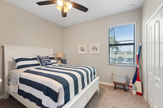 14309 Carolina Sky Pl, Lakewood Ranch, FL 34211 - carpeted bedroom featuring ceiling fan and baseboards