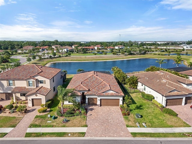 14309 Carolina Sky Pl, Lakewood Ranch, FL 34211 - aerial view featuring a water view and a residential view