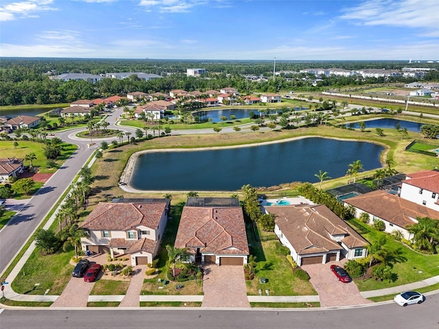 14309 Carolina Sky Pl, Lakewood Ranch, FL 34211 - bird's eye view with a residential view and a water view
