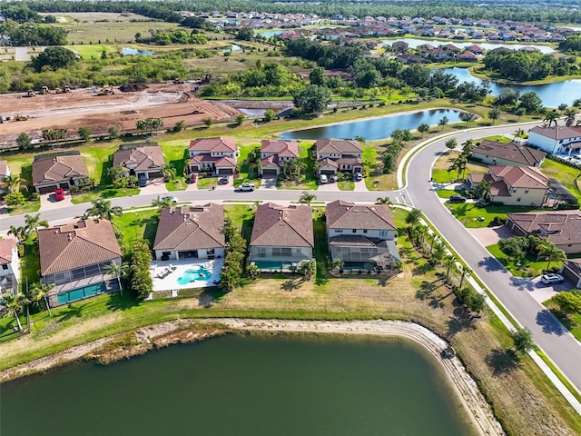 14309 Carolina Sky Pl, Lakewood Ranch, FL 34211 - aerial view featuring a water view and a residential view
