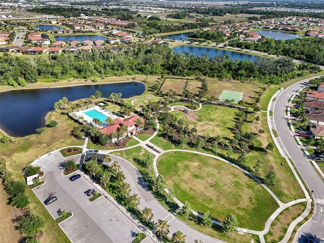 14309 Carolina Sky Pl, Lakewood Ranch, FL 34211 - bird's eye view with a residential view and a water view