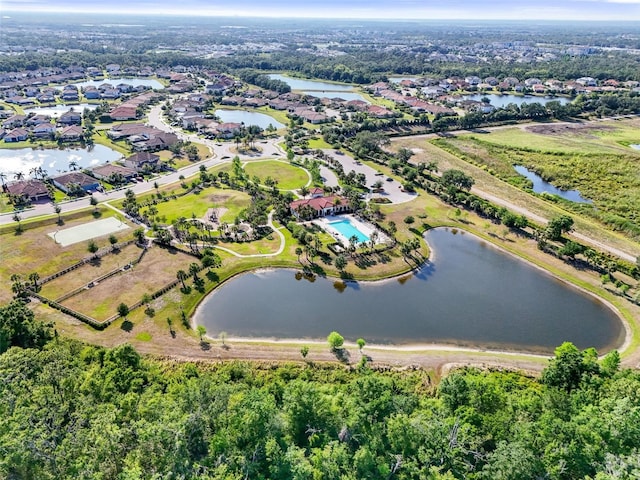 14309 Carolina Sky Pl, Lakewood Ranch, FL 34211 - bird's eye view with a residential view and a water view